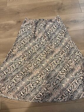 SNAKESKIN PRINT SLIP SKIRT by French Connection.  Size small.
